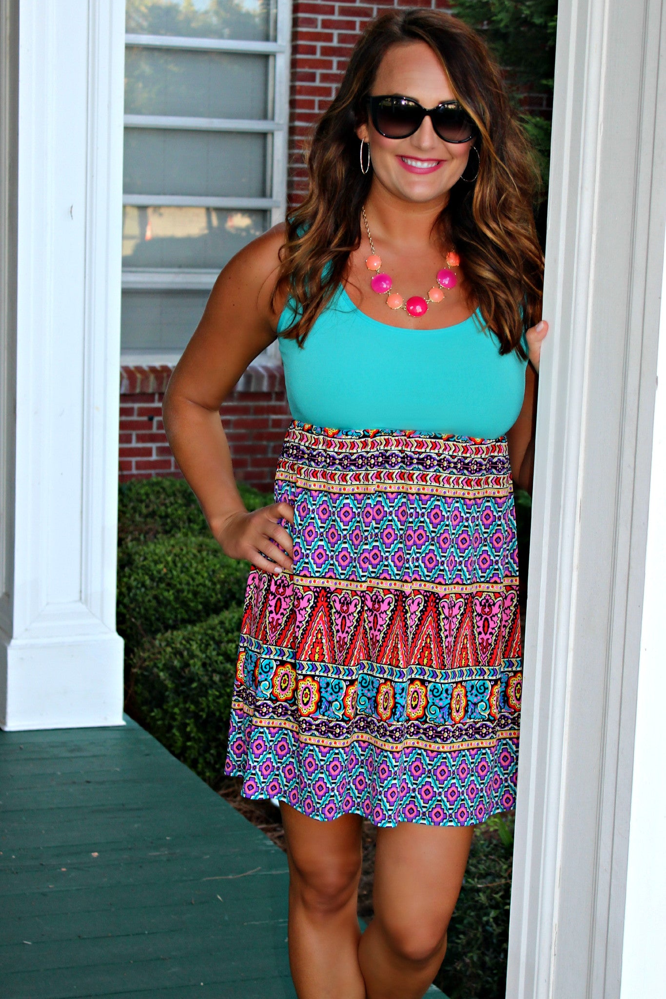 Judith March: Gypsy Soul Dress, Turquoise