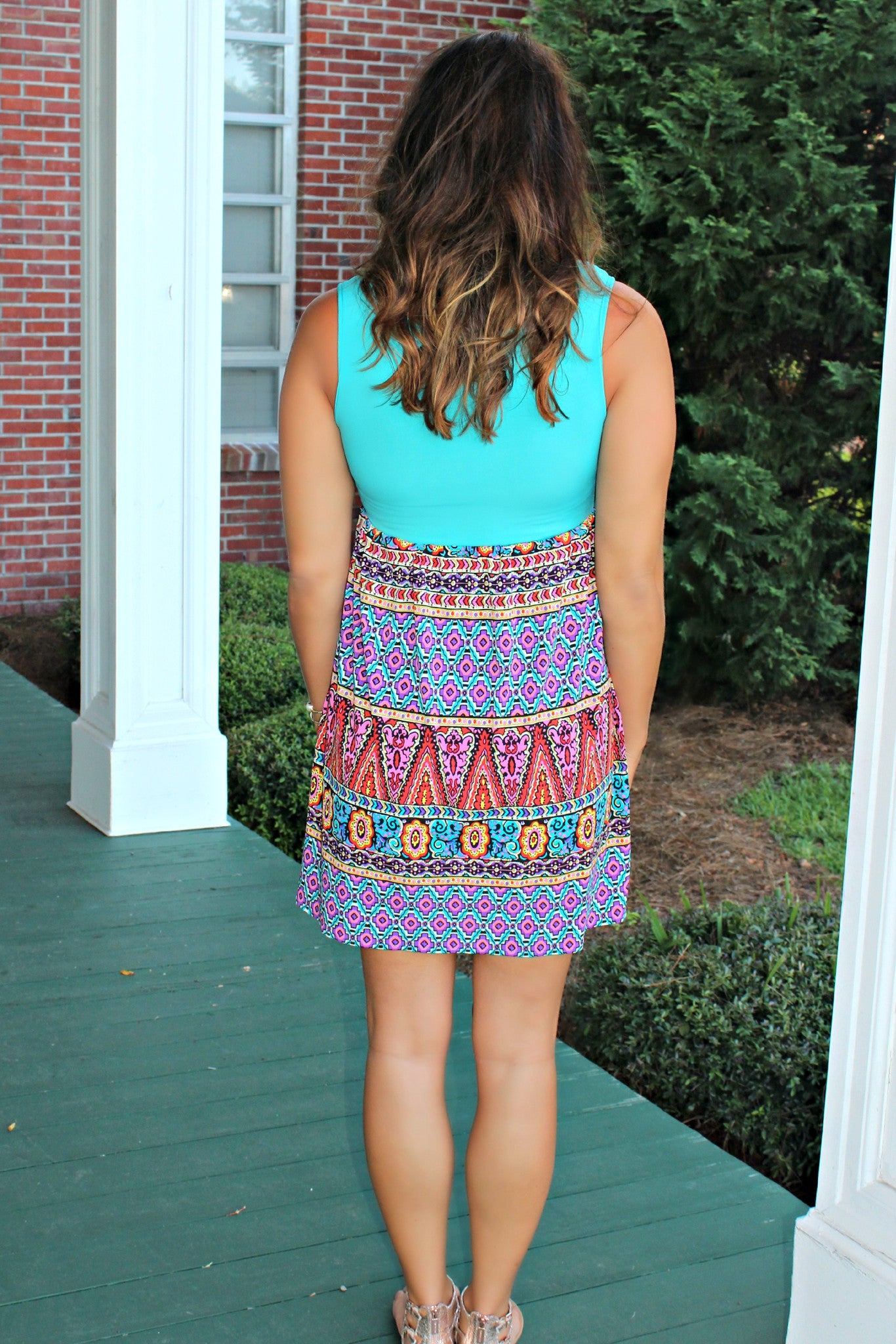 Judith March: Gypsy Soul Dress, Turquoise