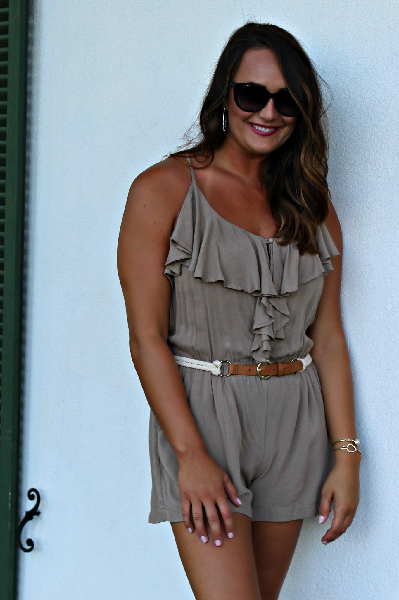 McKenna Romper, Brown