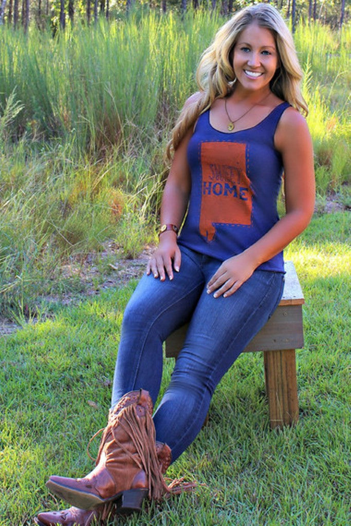 Judith March: Sweet Home Alabama Tank, Navy