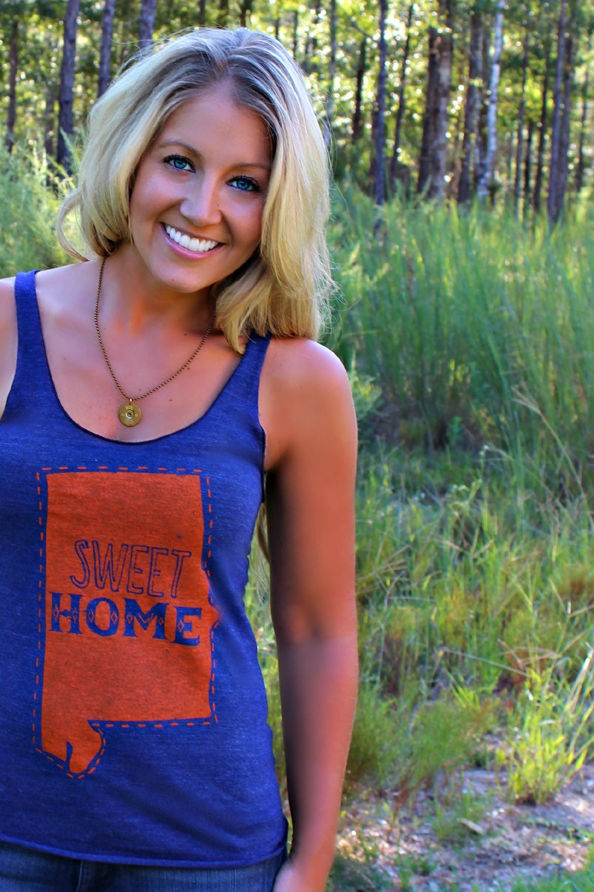 Judith March: Sweet Home Alabama Tank, Navy