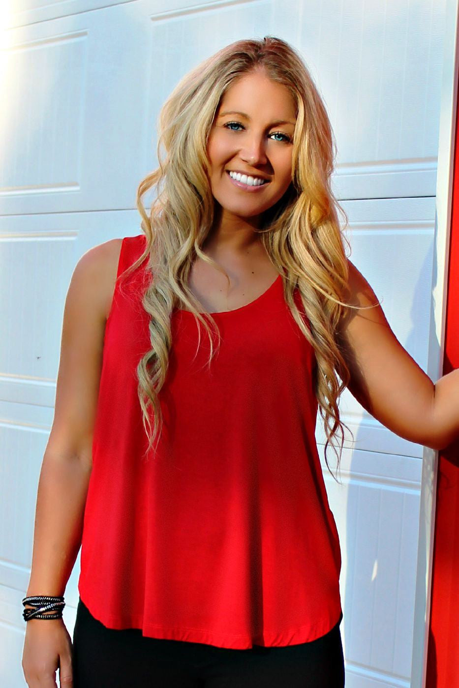 Kensie: Kelsey Tank, Red