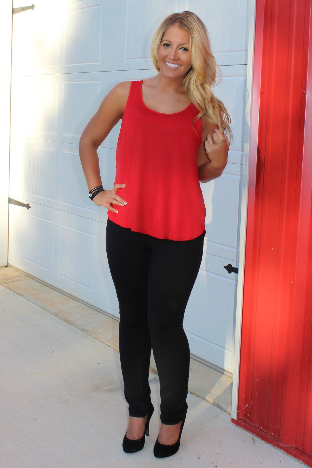 Kensie: Kelsey Tank, Red
