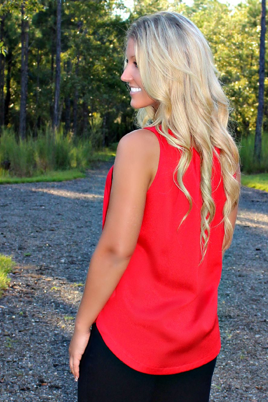 Kensie: Kelsey Tank, Red