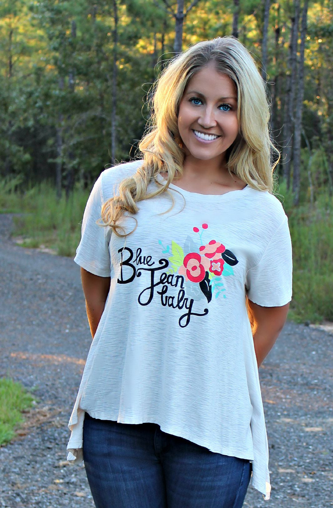 Judith March: Blue Jean Baby Top, Cream