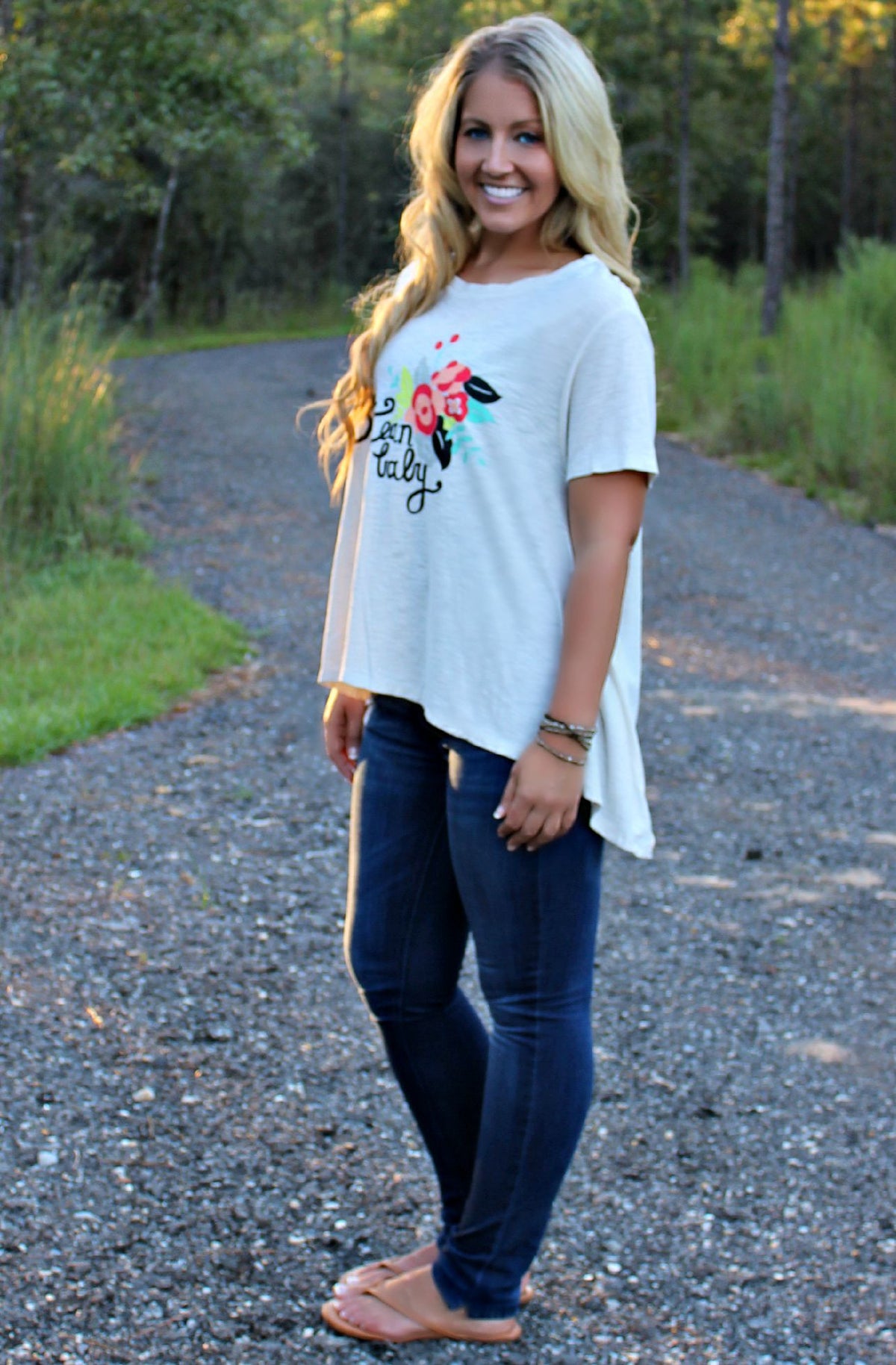 Judith March: Blue Jean Baby Top, Cream