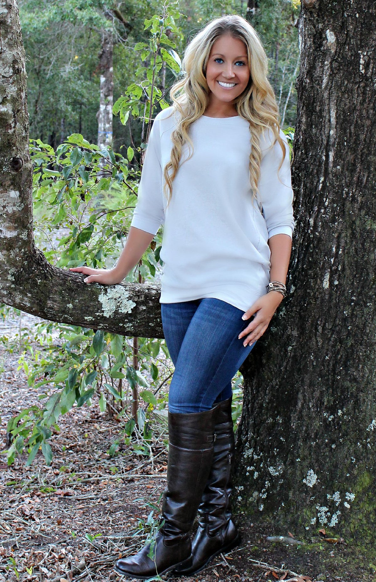 Slouchy Tunic, Gray