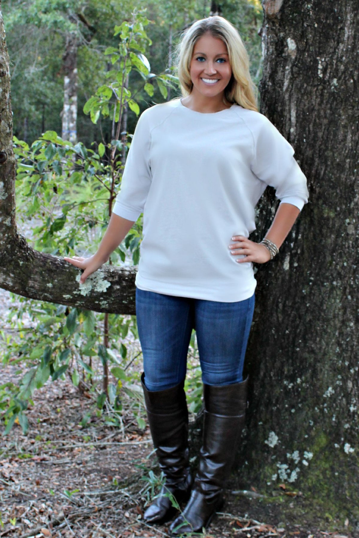 Slouchy Tunic, Gray