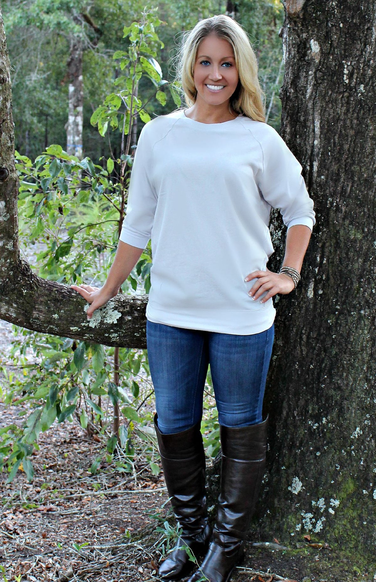 Slouchy Tunic, Gray