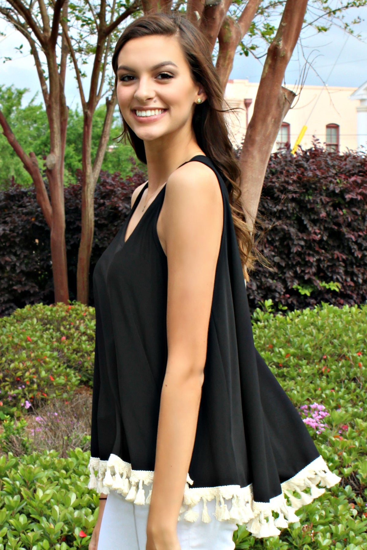 Judith March: Easy Fitting Top, Black