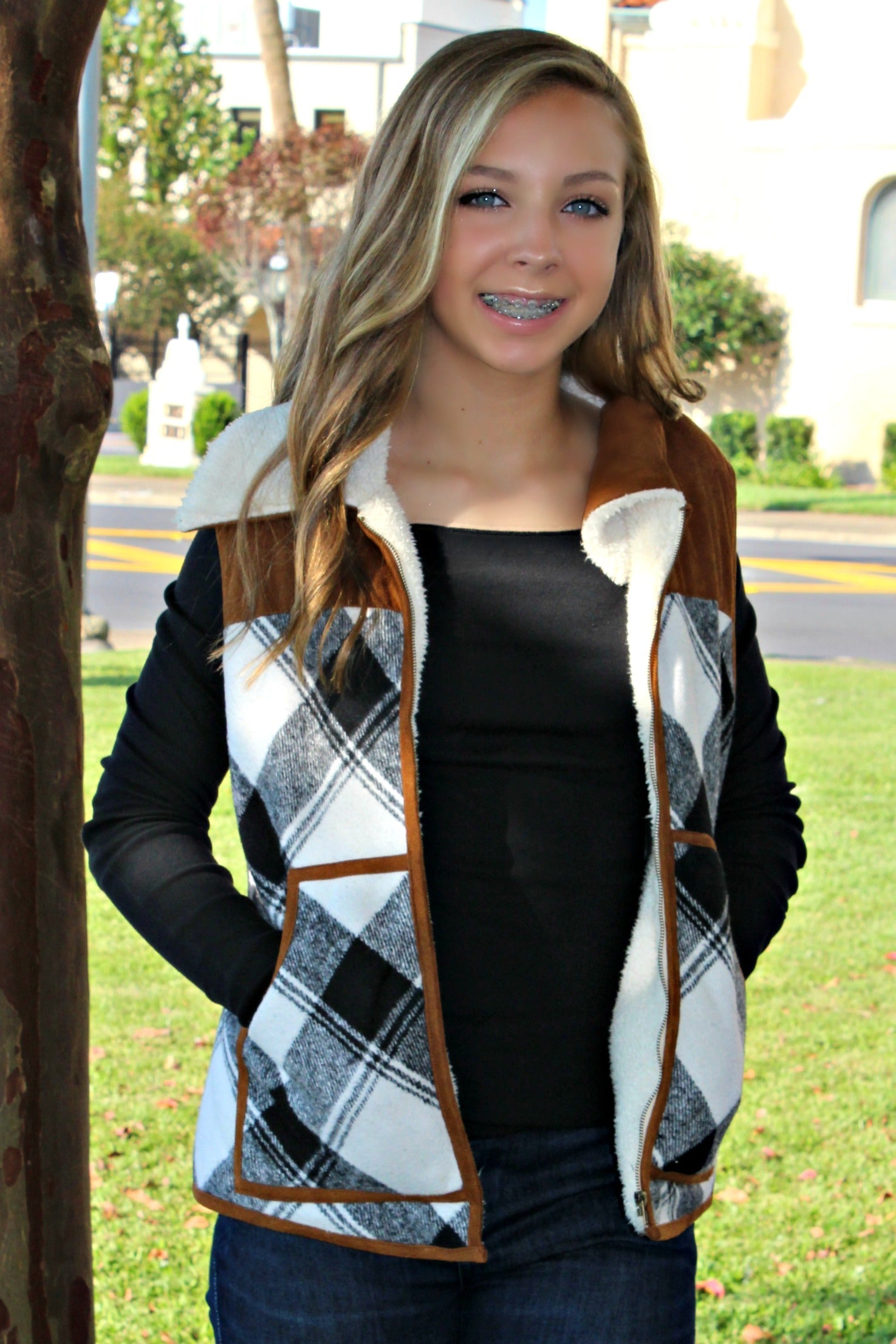 Judith March: Flannel Vest, Plaid