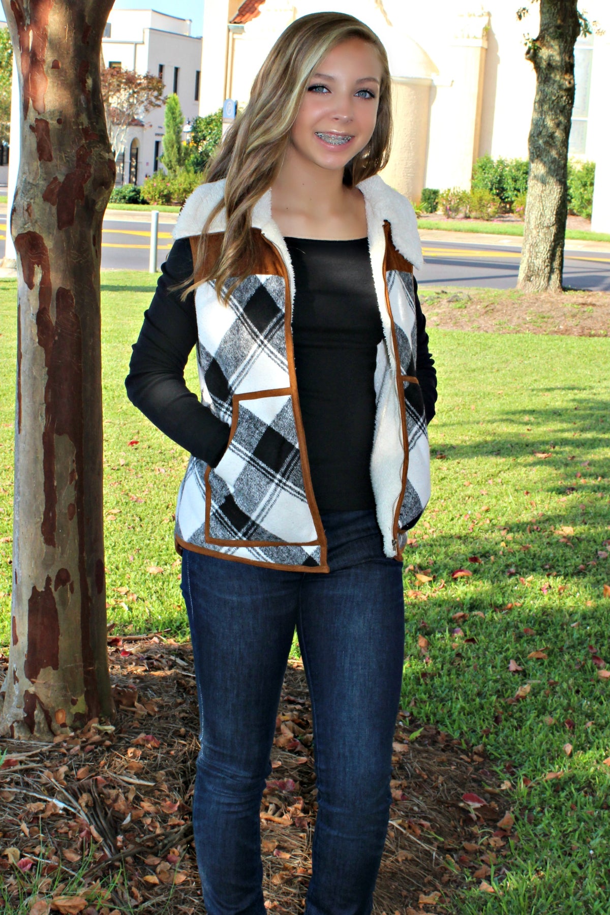 Judith March: Flannel Vest, Plaid