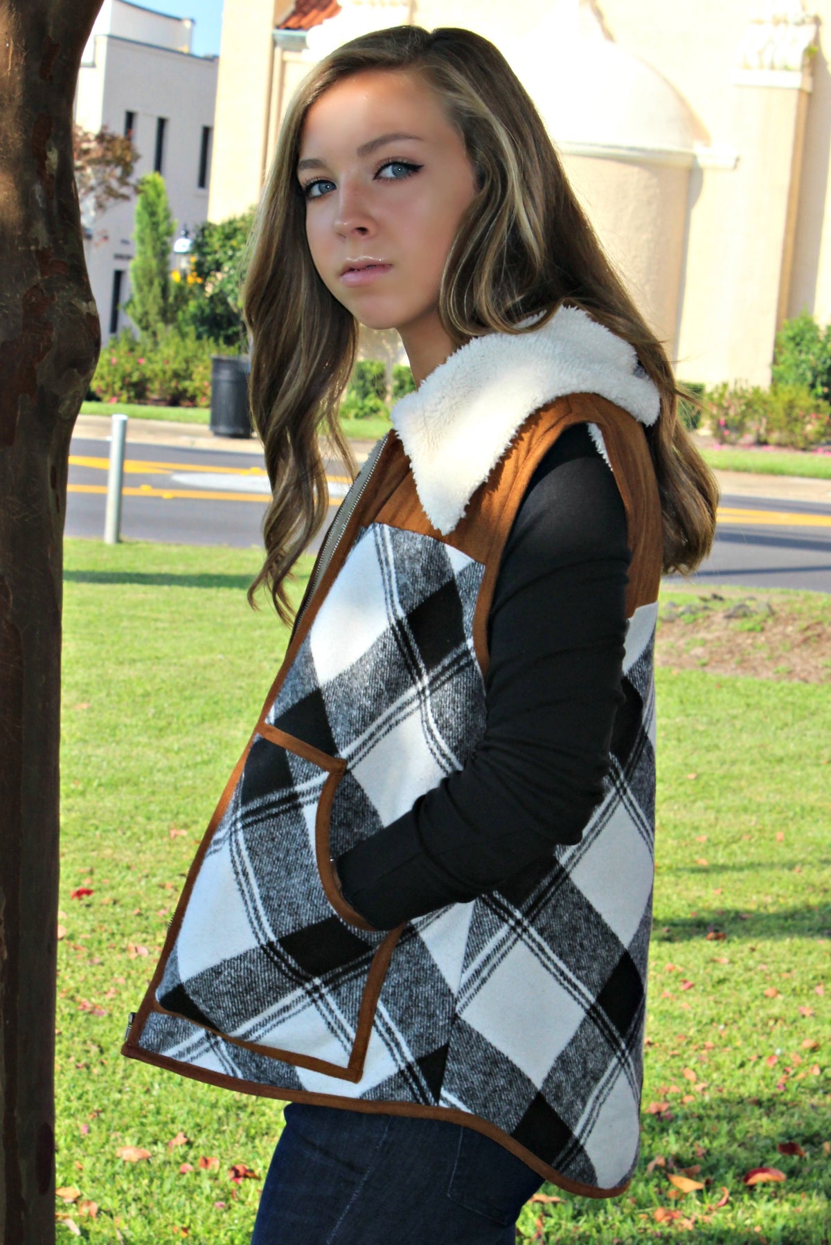Judith March: Flannel Vest, Plaid