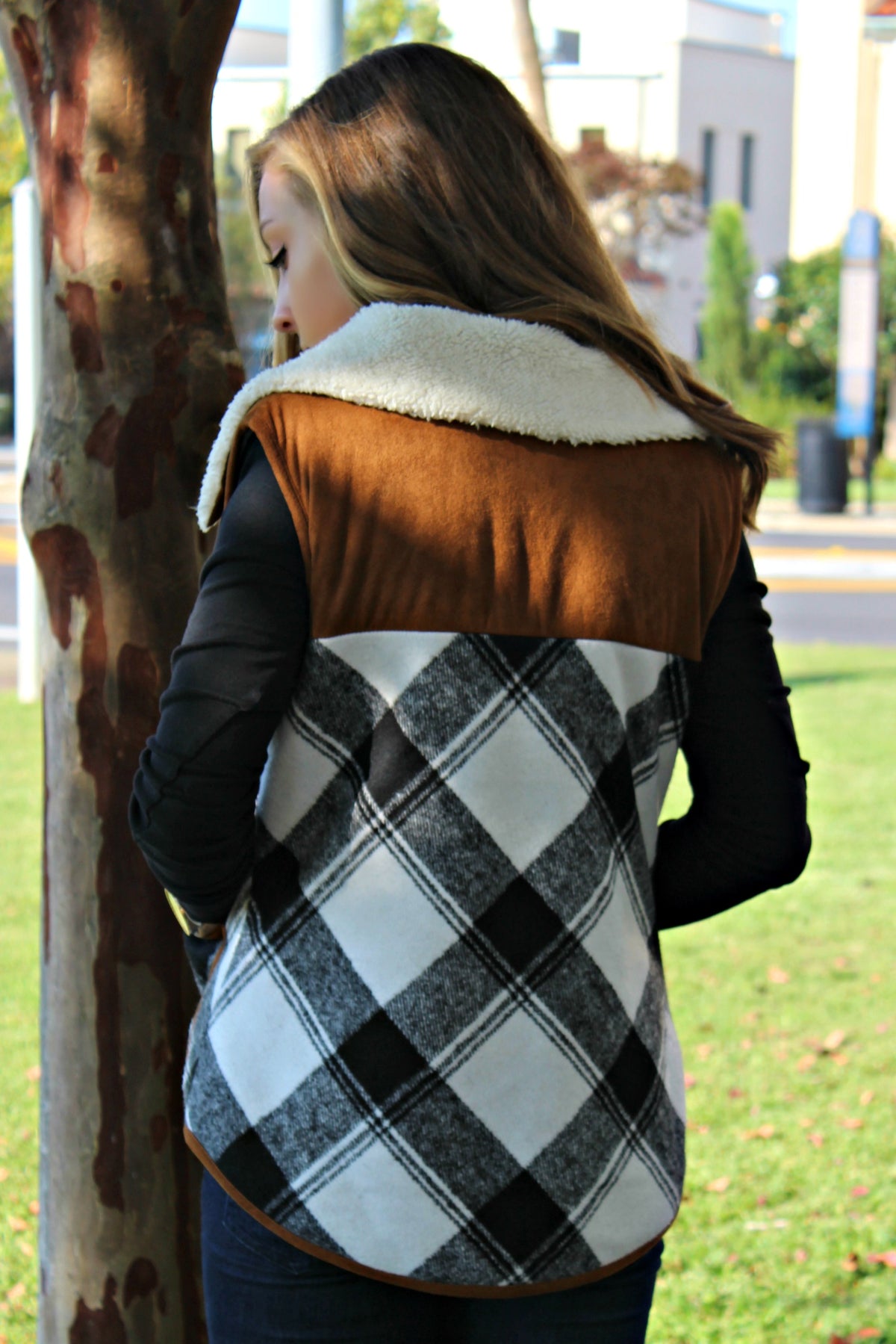 Judith March: Flannel Vest, Plaid