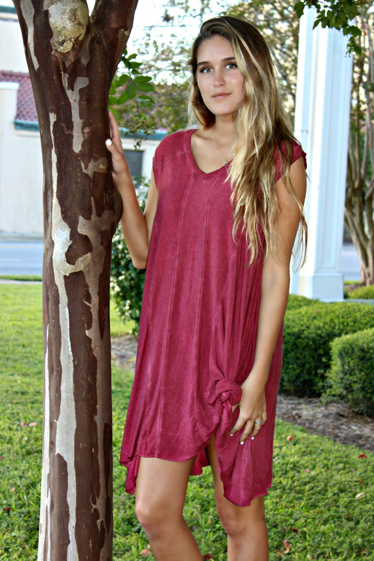 Mia Dress, Biking Red