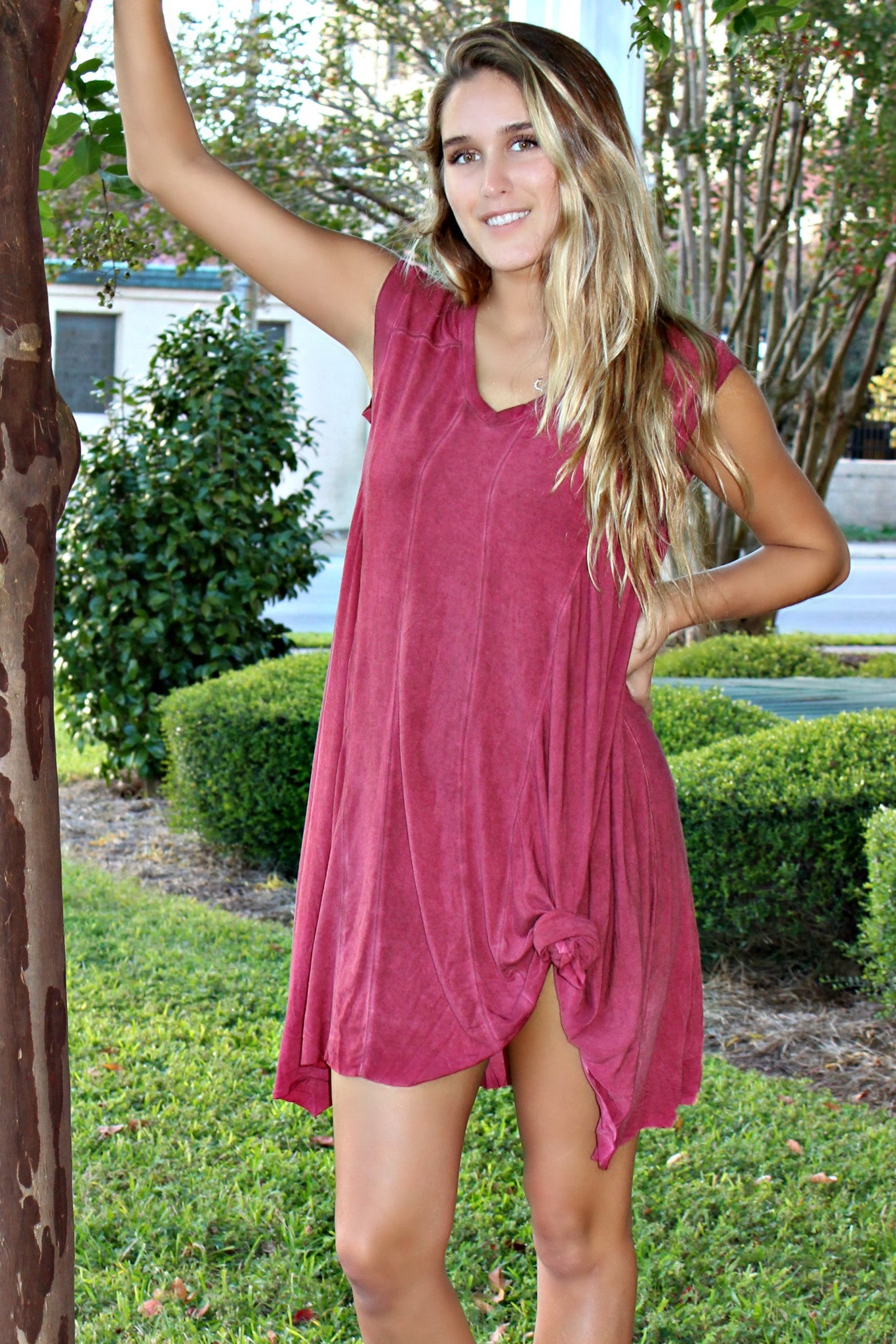 Mia Dress, Biking Red