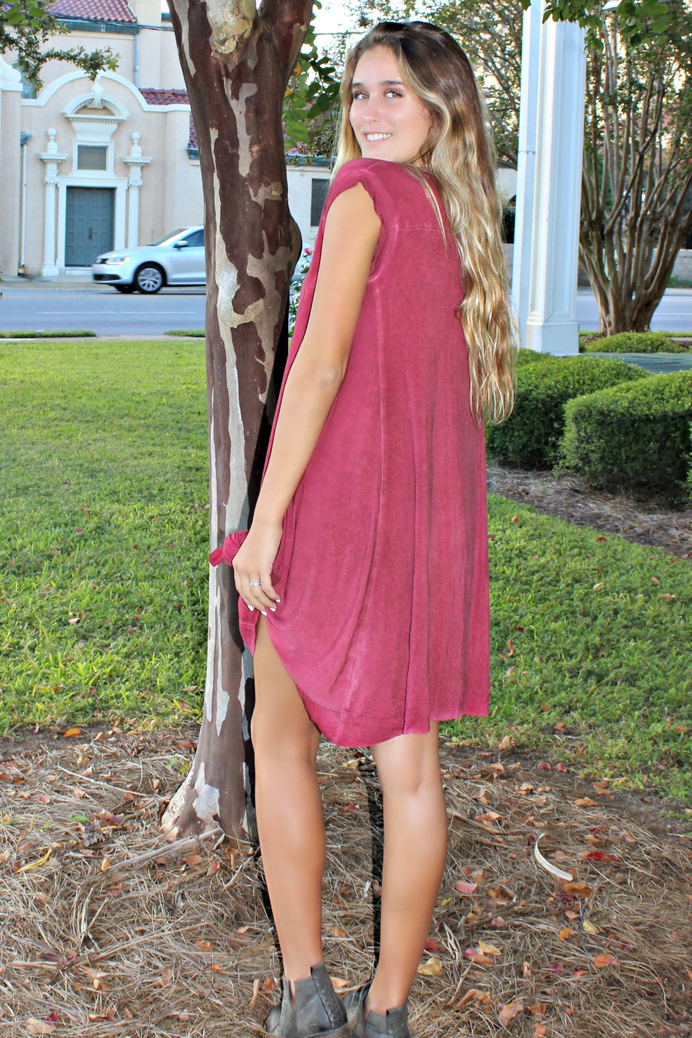 Mia Dress, Biking Red