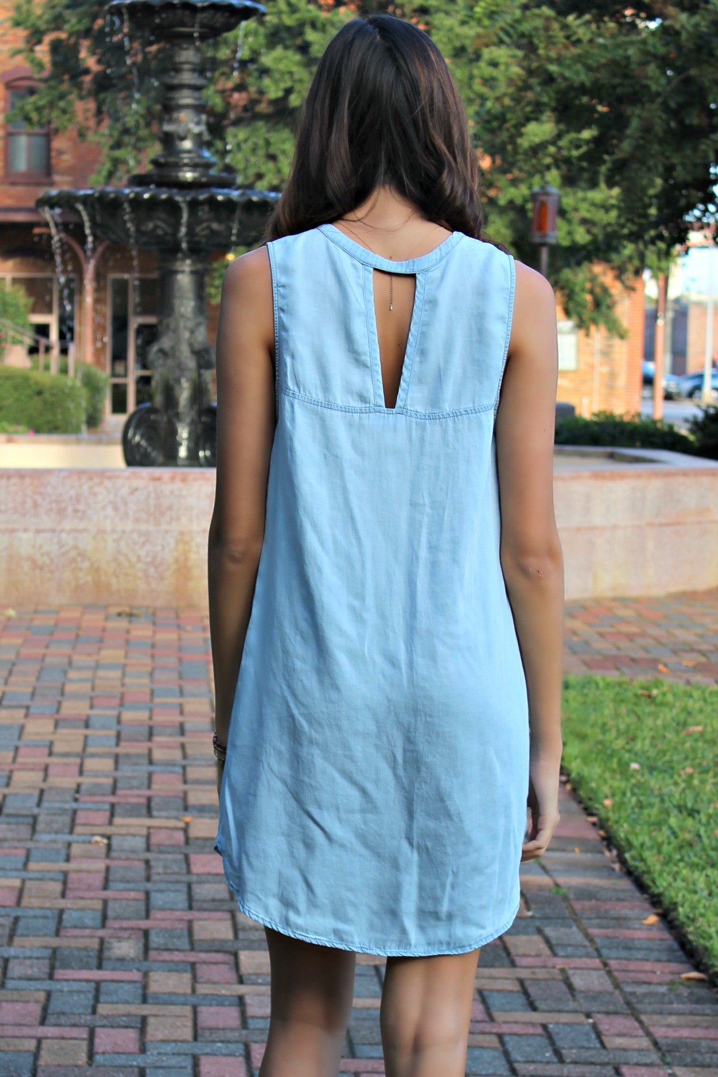 Glam: Baby Blue Dress, Light Denim