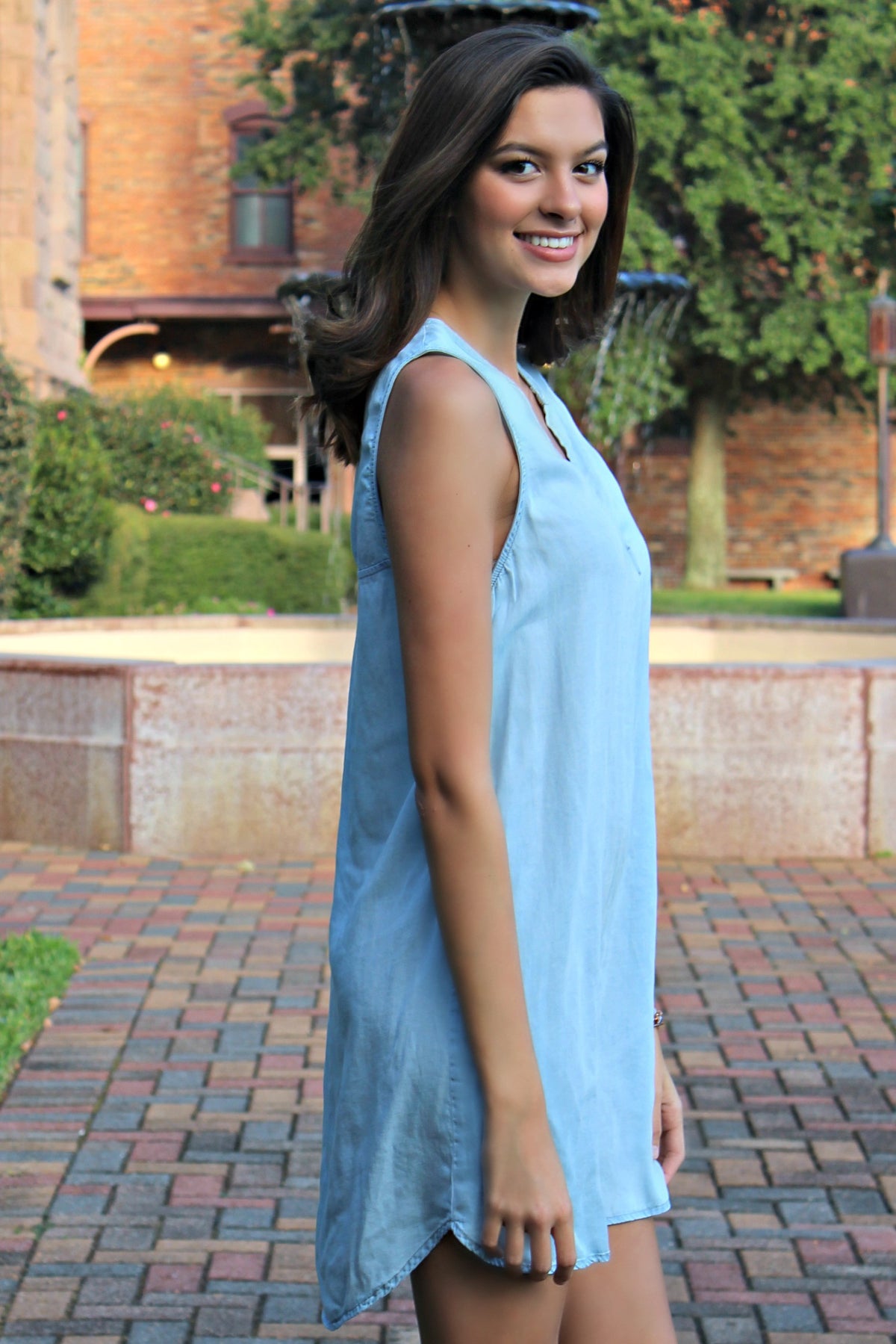 Glam: Baby Blue Dress, Light Denim