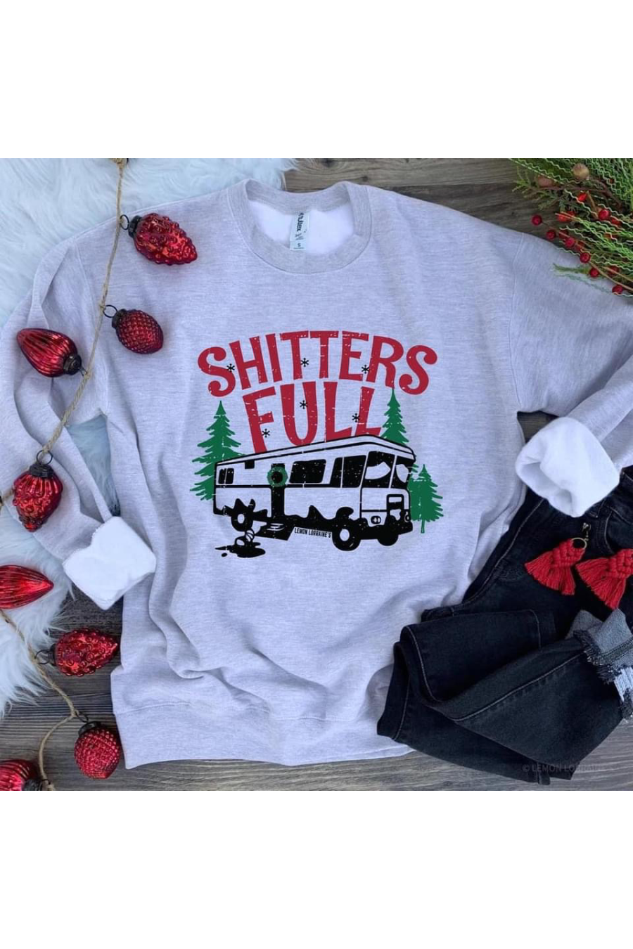 Shitters Full Sweatshirt, Gray