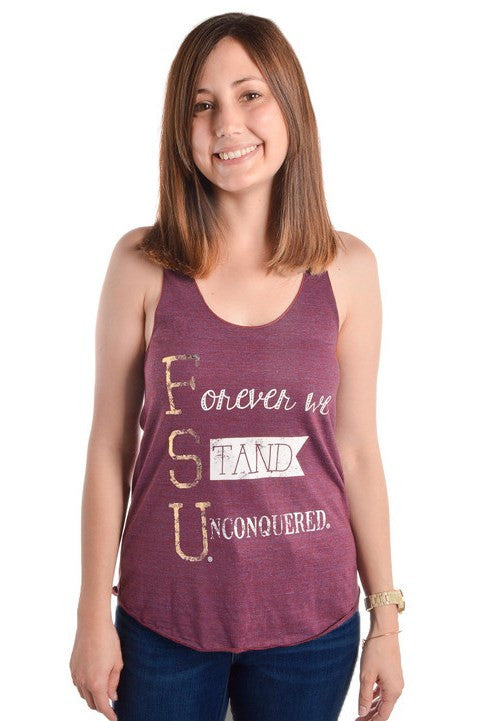 Judith March: FSU Unconquered Tank, Burgundy