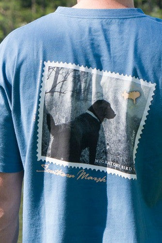 Southern Marsh: Black Lab Tee, Slate