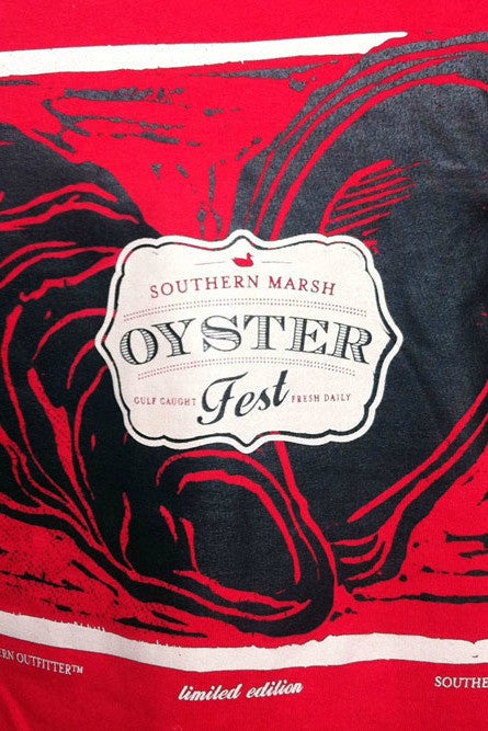Southern Marsh: Oyster Festival Tee, Red