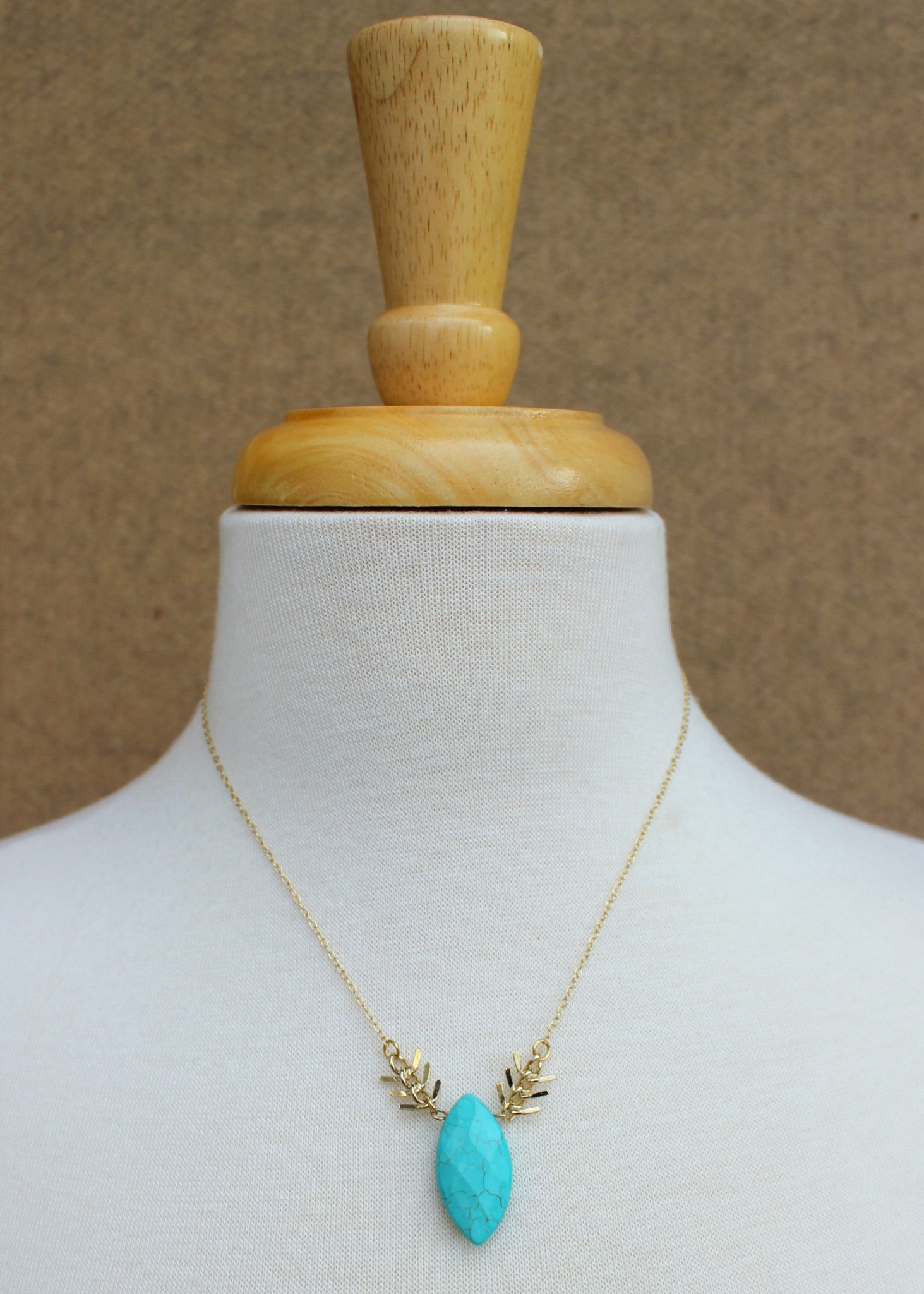 Fletching Necklace, Turquoise