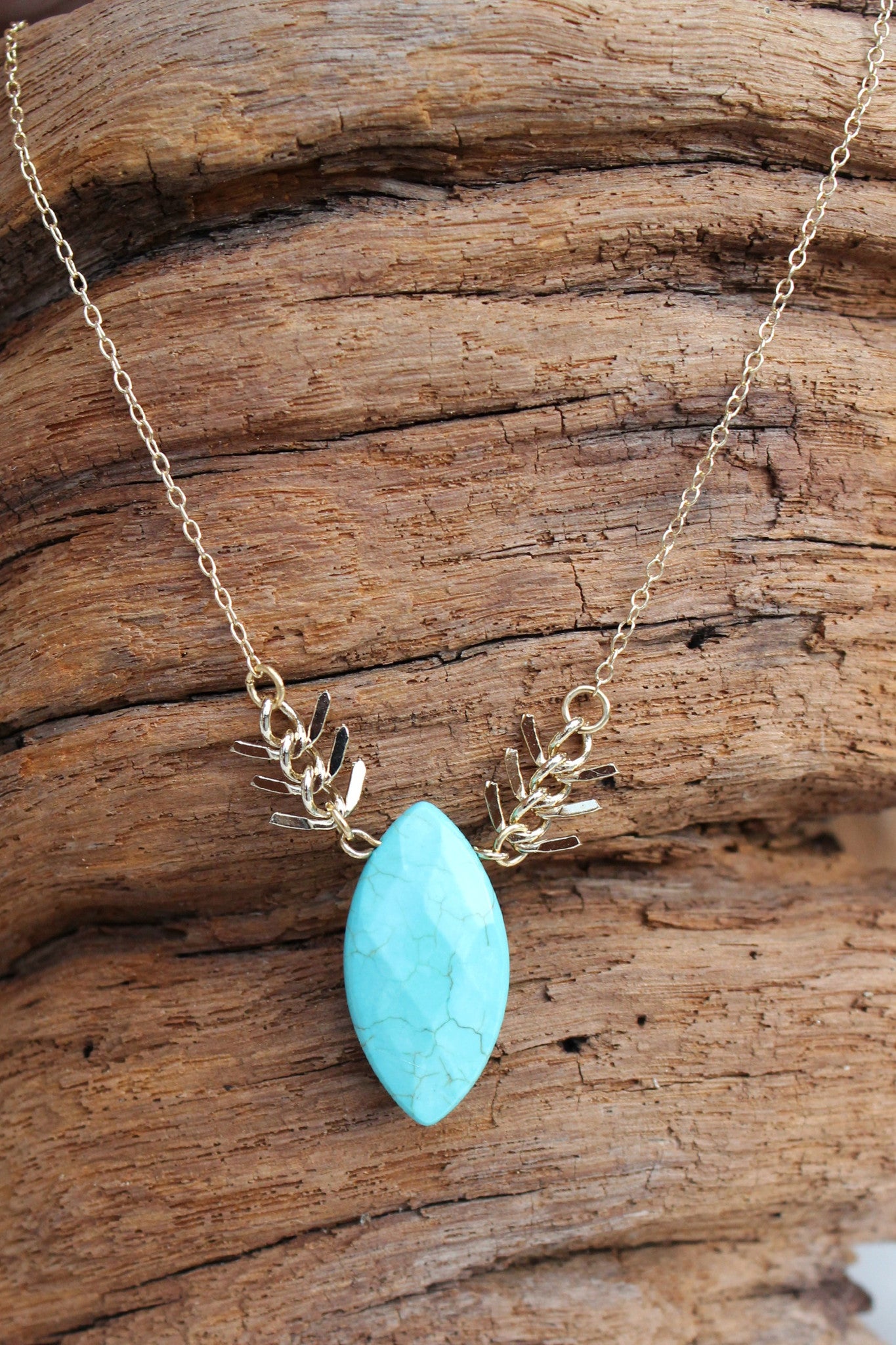 Fletching Necklace, Turquoise