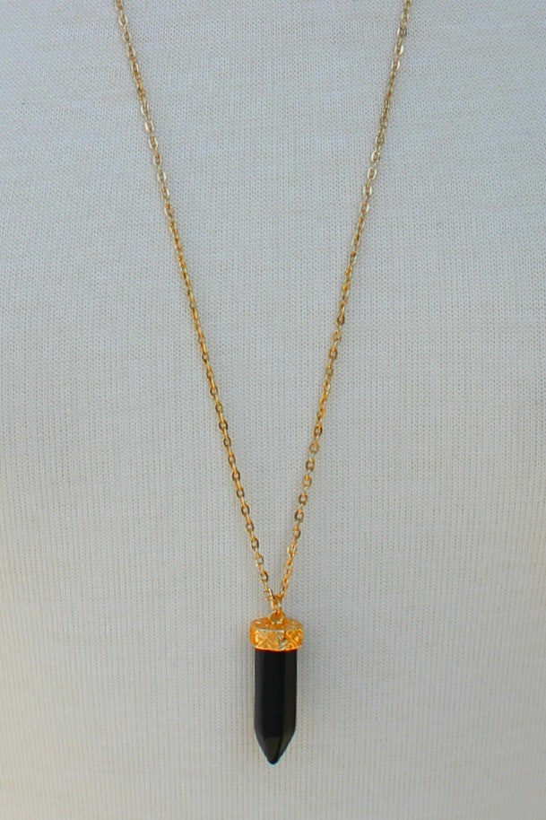 Pendant Necklace, Black