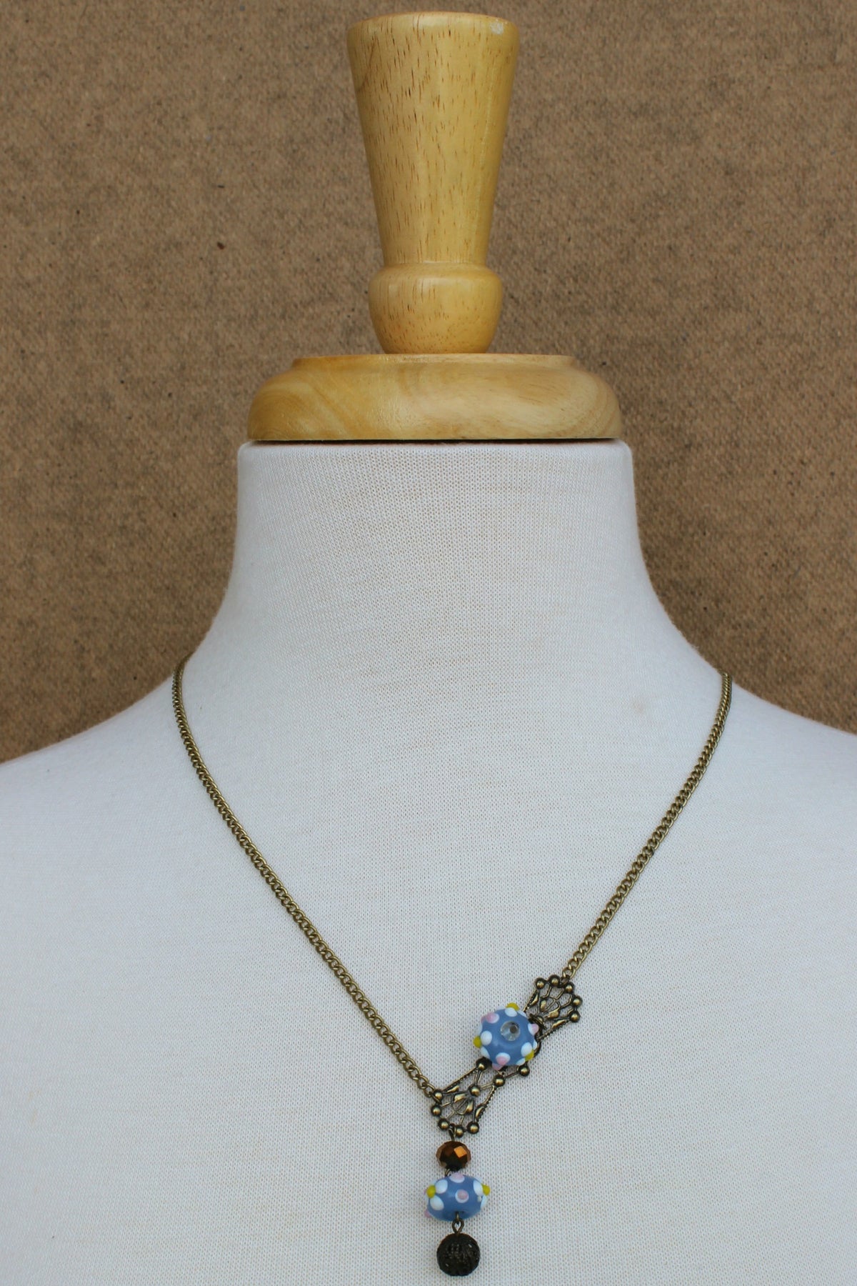 Dawna Lee Victorian Necklace, Blue