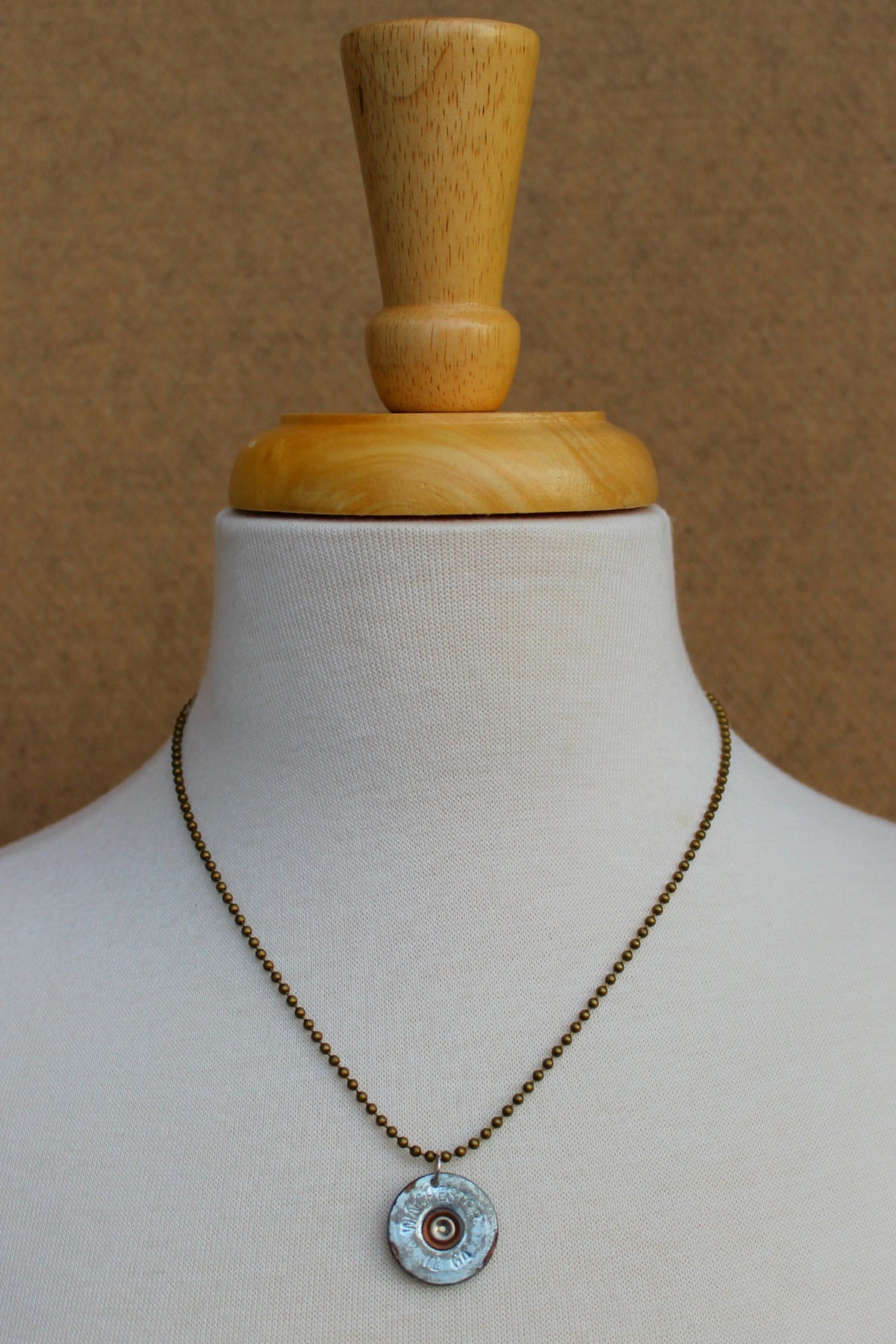 Lizzy J&#39;s Shotgun Shell Vintage Necklace, Silver
