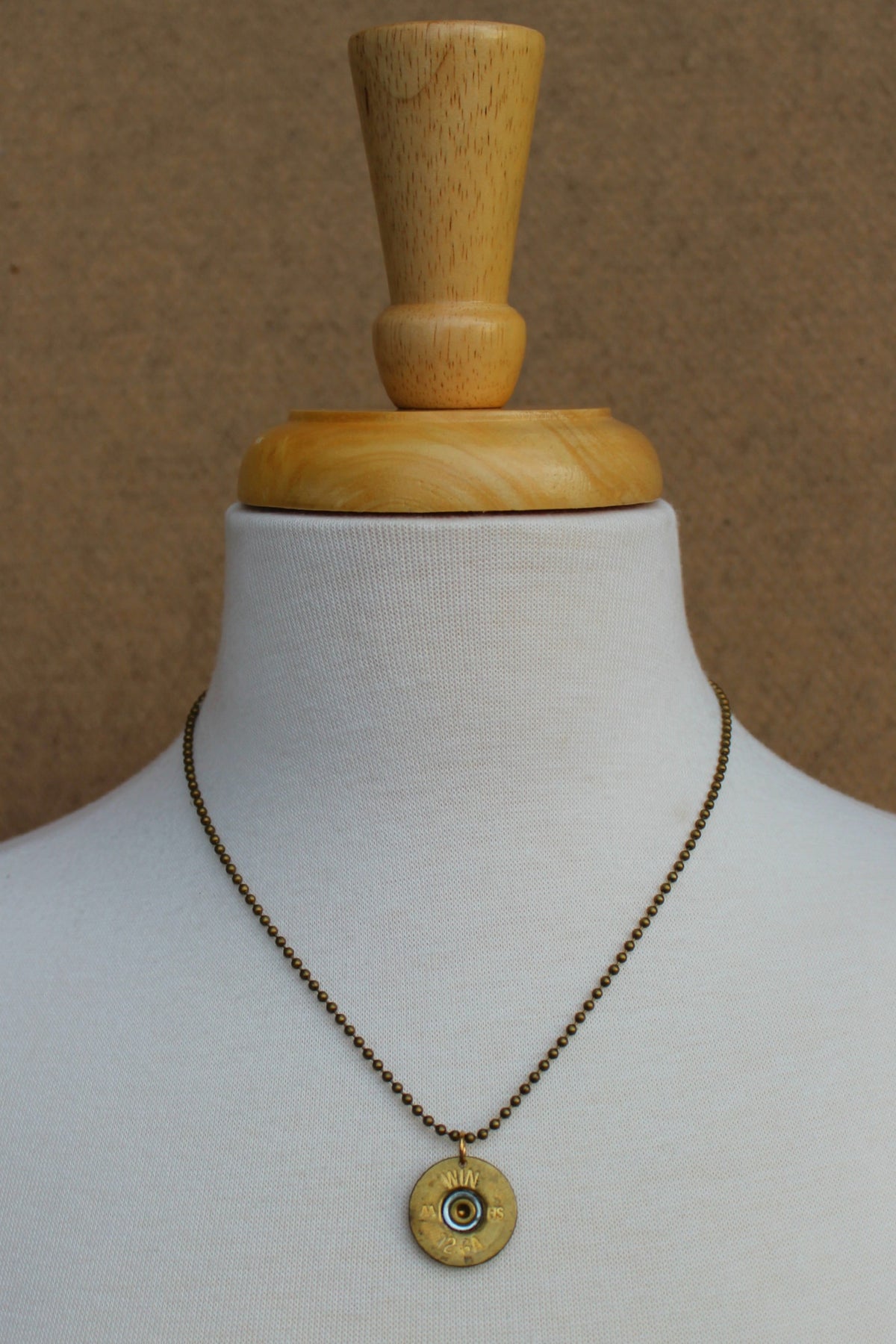Lizzy J&#39;s Shotgun Shell Vintage Necklace, Gold