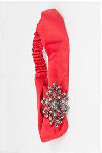 Pink Pewter: Regina Headband, Red