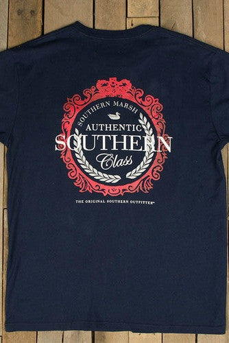 Southern Marsh: Southern Class Tee, Navy