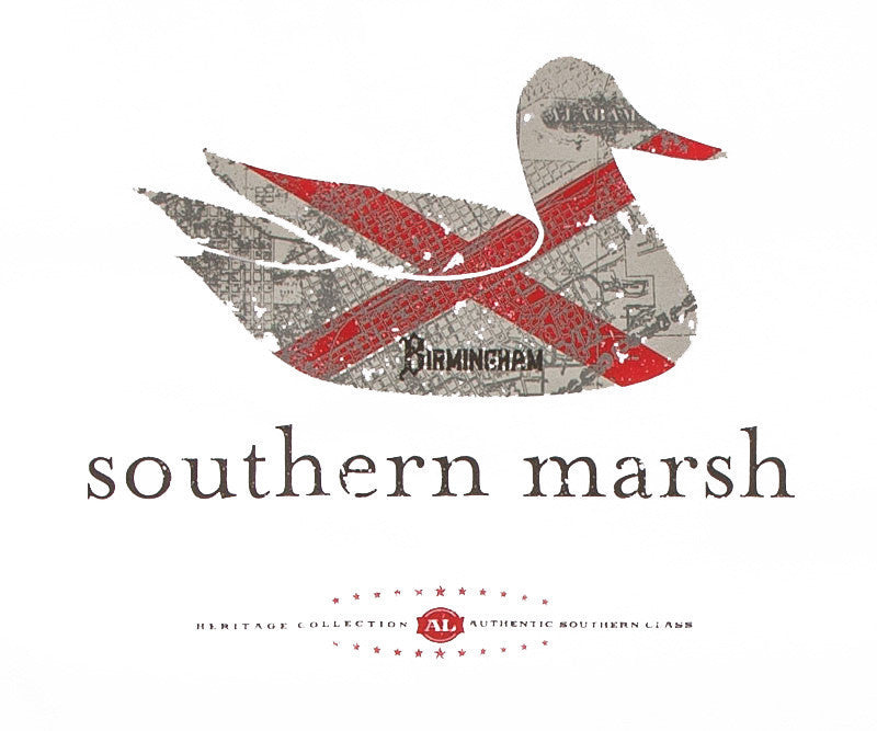 Southern Marsh: Authentic Heritage Tee, White