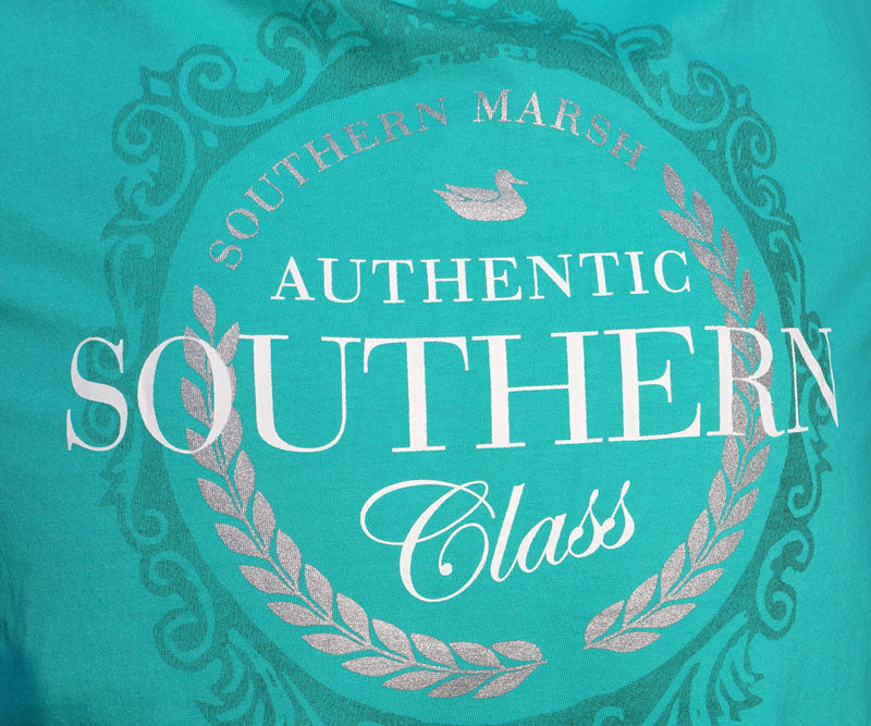 Southern Marsh: Long Sleeve Southern Class Tee, Jockey Green