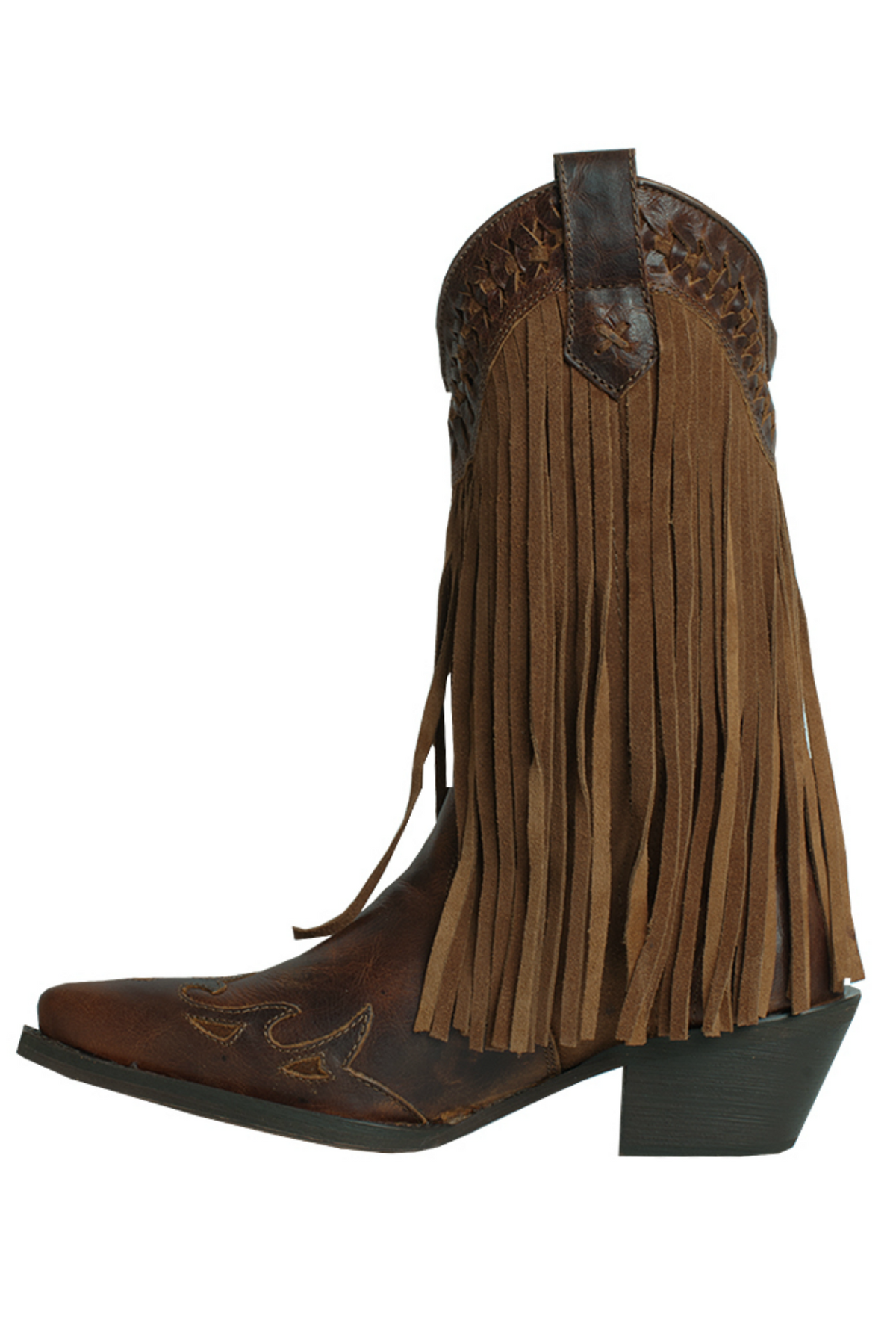 Dingo: Fringe Boots, Brown