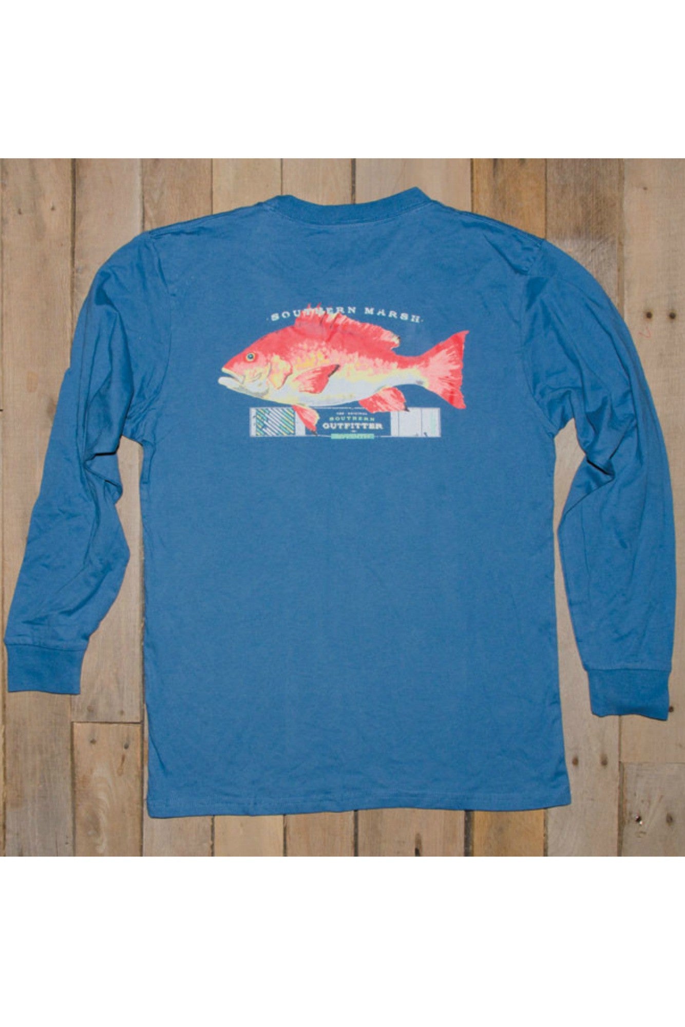 Southern Marsh: Snapper Long Sleeve Tee, Slate