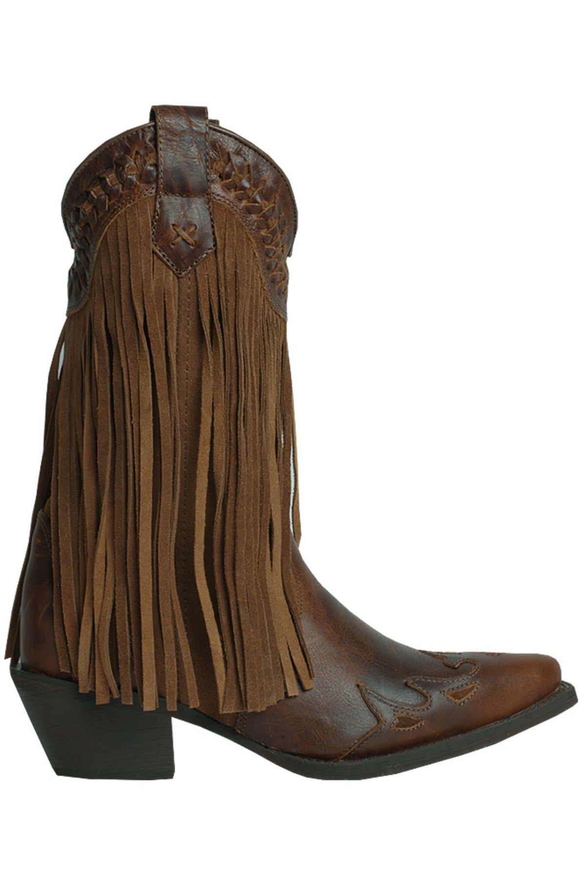 Dingo: Fringe Boots, Brown