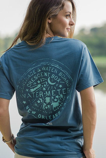 Southern Marsh: Water Meter Tee, Slate