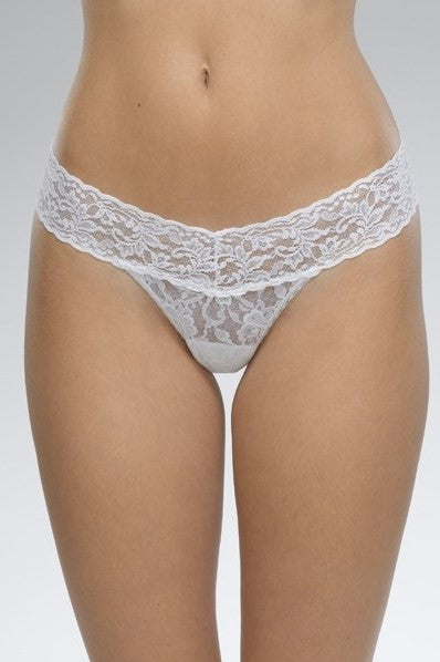 Hanky Panky: Signature Lace Low Rise Thong, White