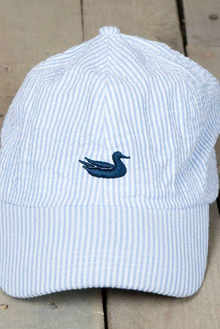 Southern Marsh: Seersucker Hat, Blue