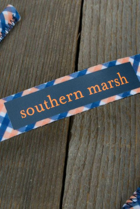 Southern Marsh: Auburn Sunglass Strap, Navy and Orange