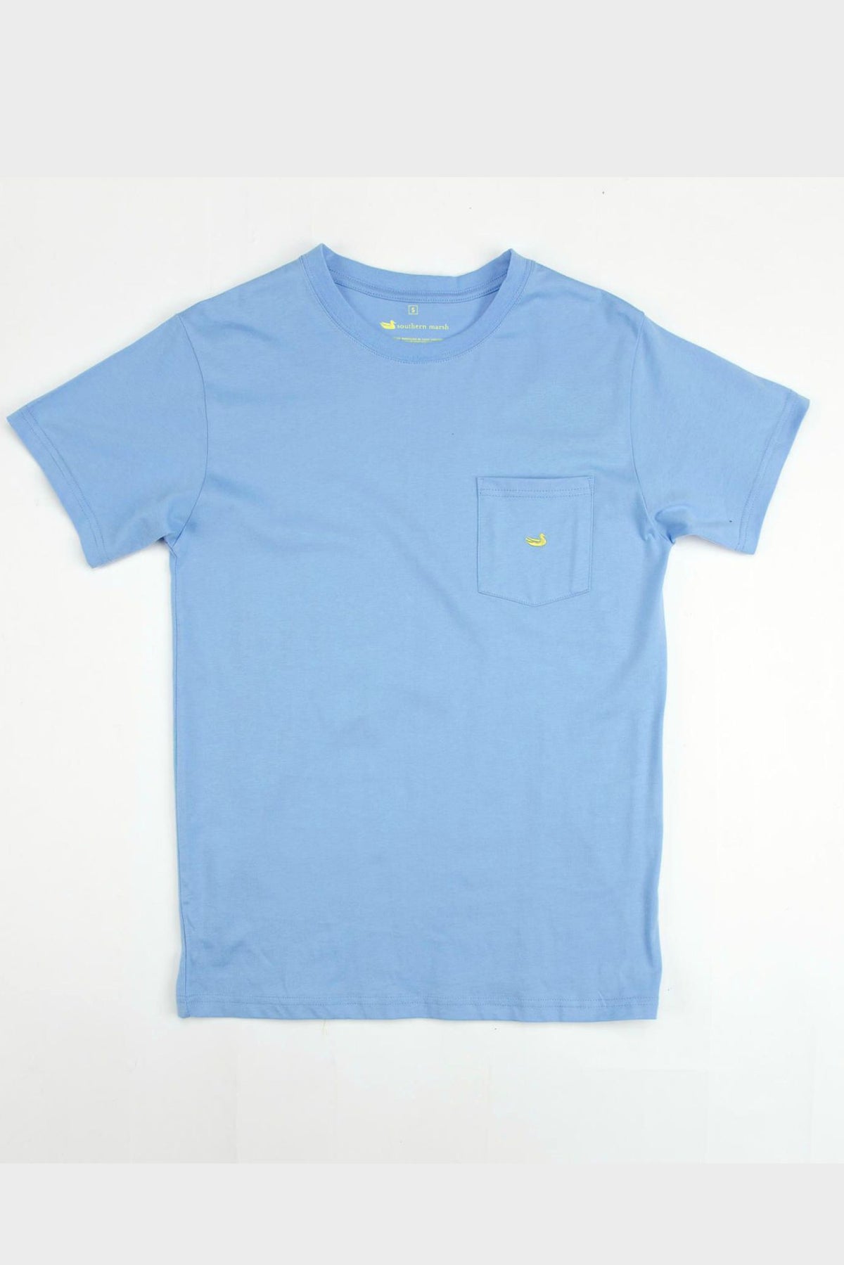 Southern Marsh: Embroidered Pocket Tee, Breaker Blue