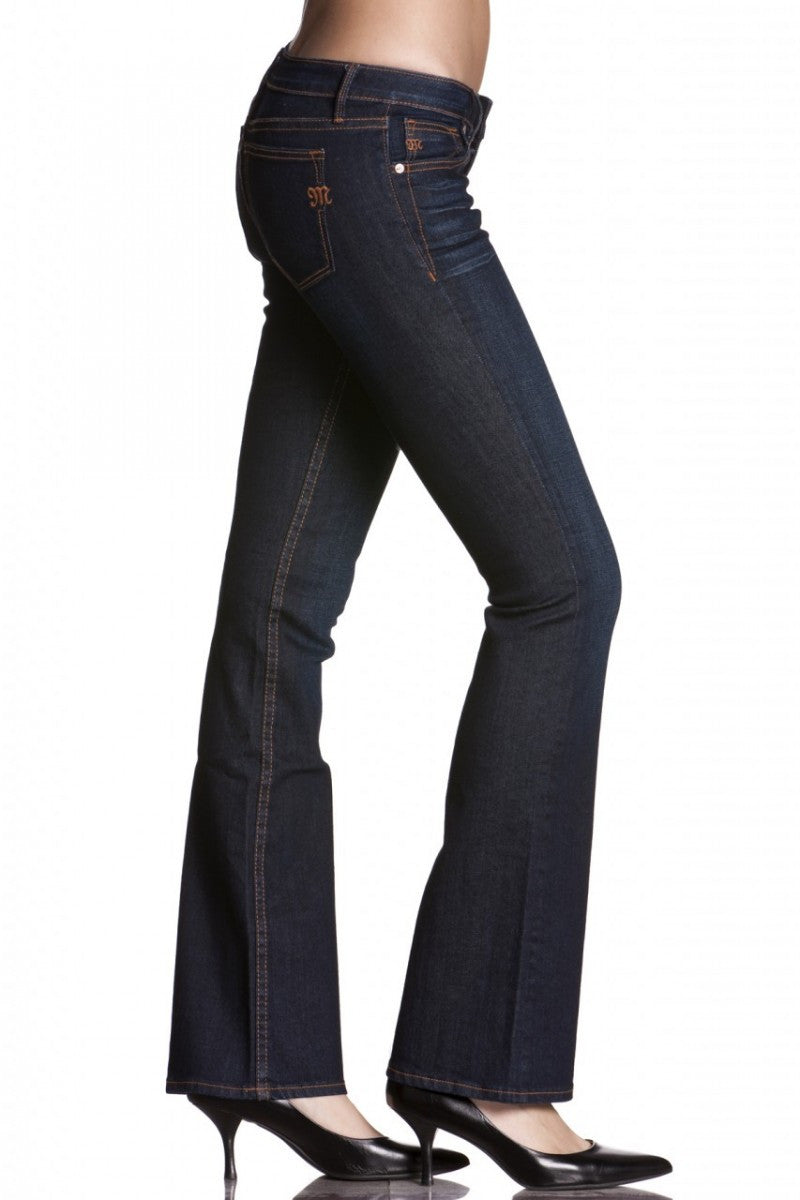 Miss Me: Audrina Boot-Cut Denim Jeans, Dark Blue
