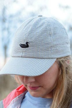 Southern Marsh: Seersucker Hat, Blue