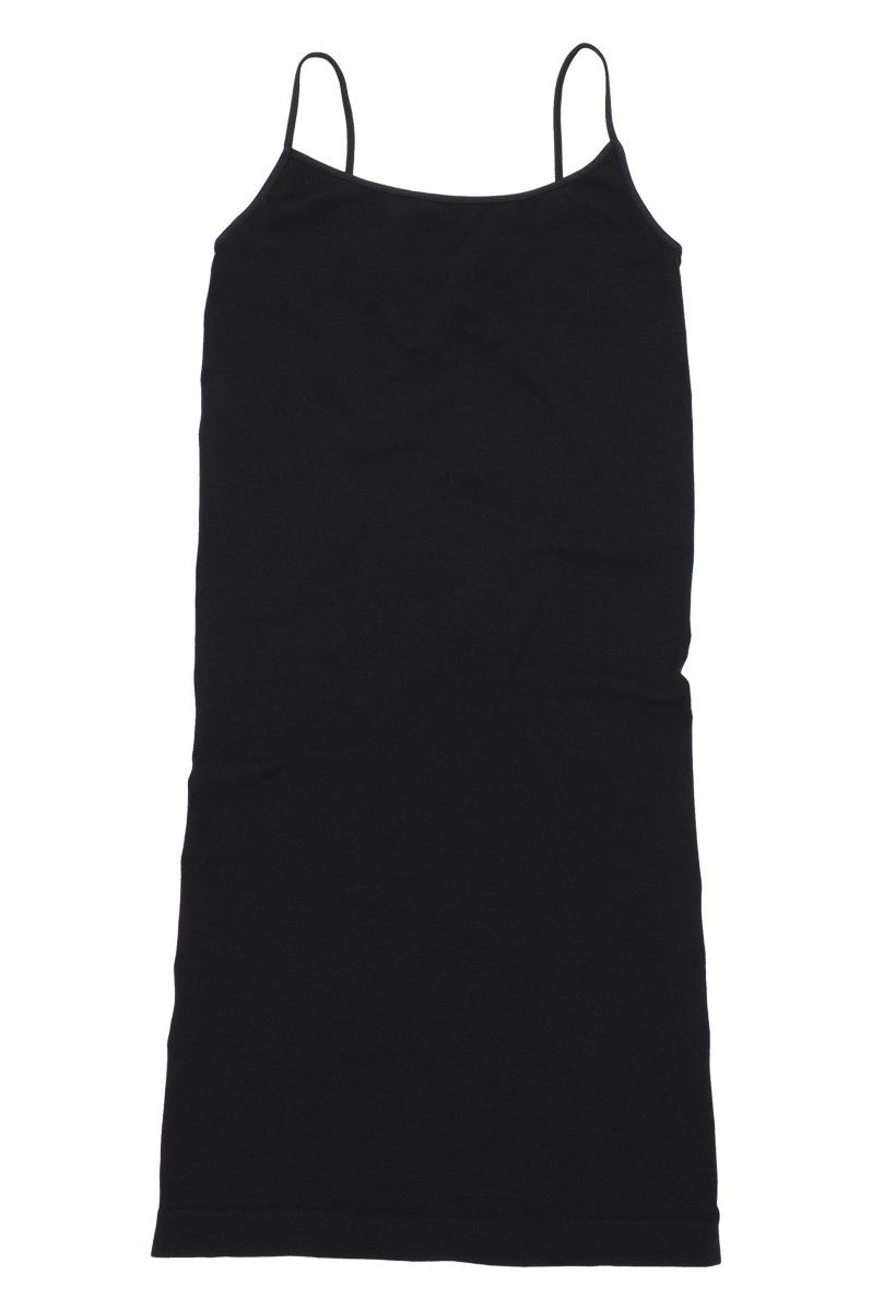 Tees by Tina: Cami Tunic Slip Dress, Black