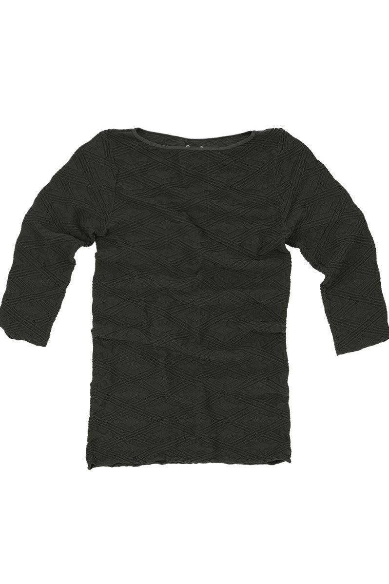 Tees by Tina: Diamont 3/4 Sleeve, Black