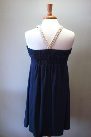 Southern Frock: Casey Balinese Rope Dress, Navy